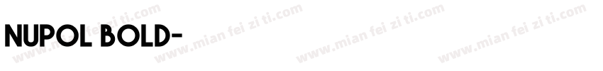 nupol bold字体转换